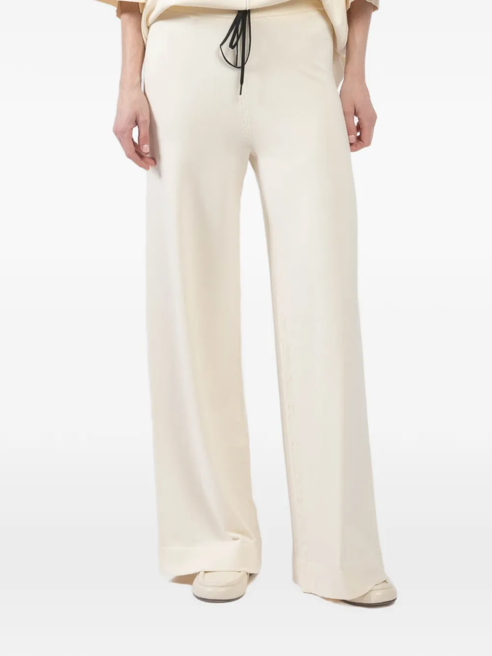 Isabel Benenato knit trousers - Toni neutri