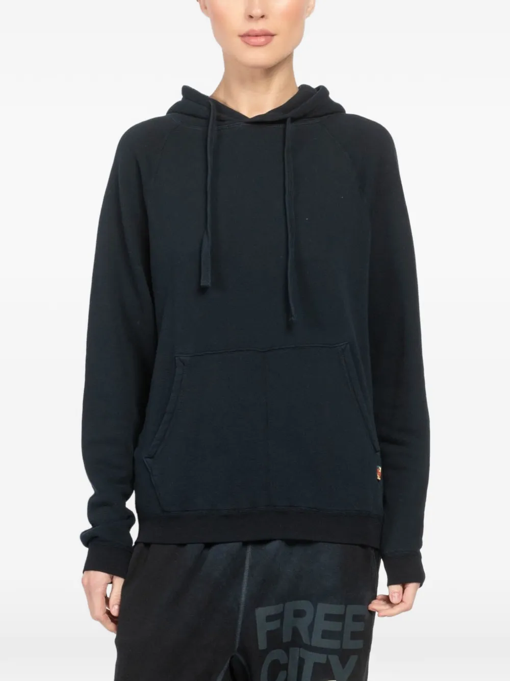 FreeCity logo-motif hoodie - Nero