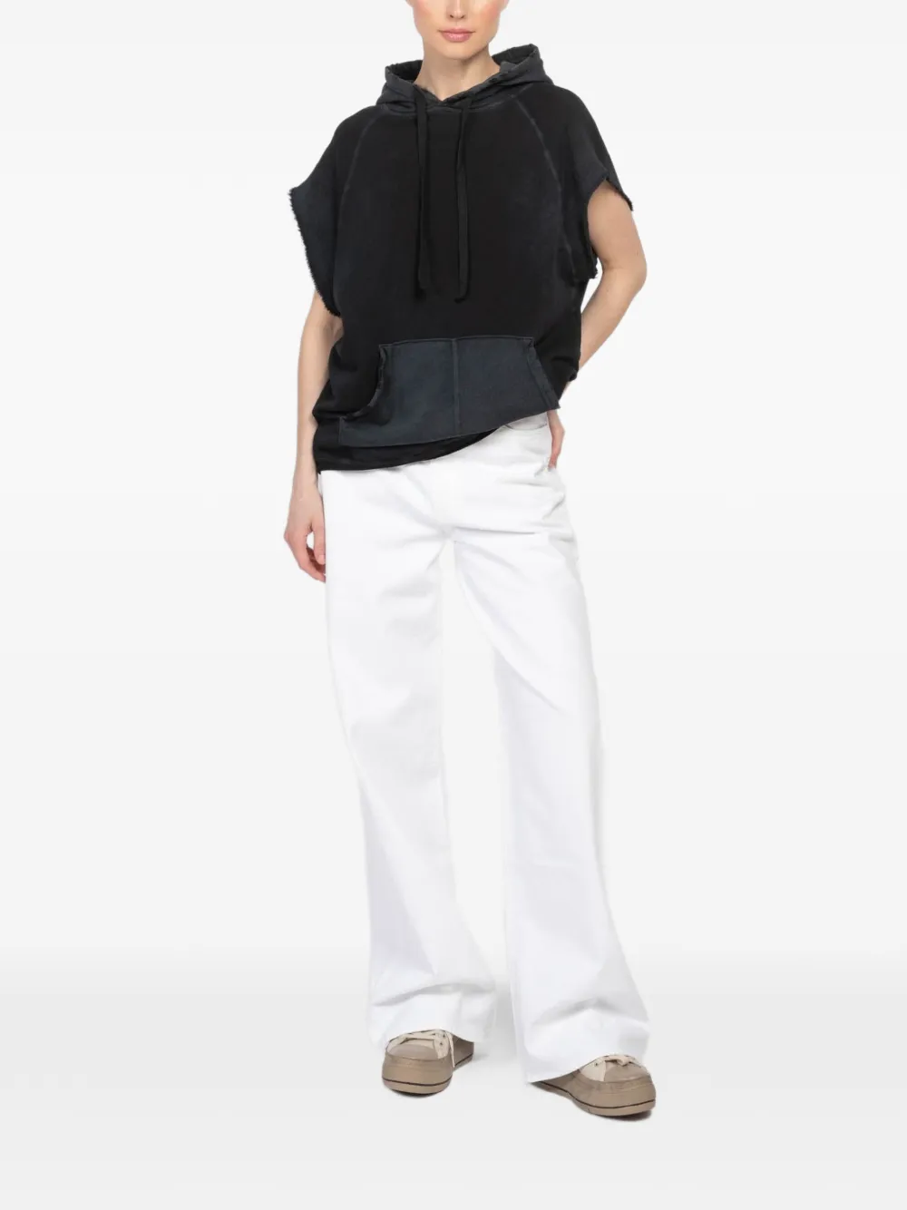 FreeCity kangaroo-pocket hoodie - Zwart