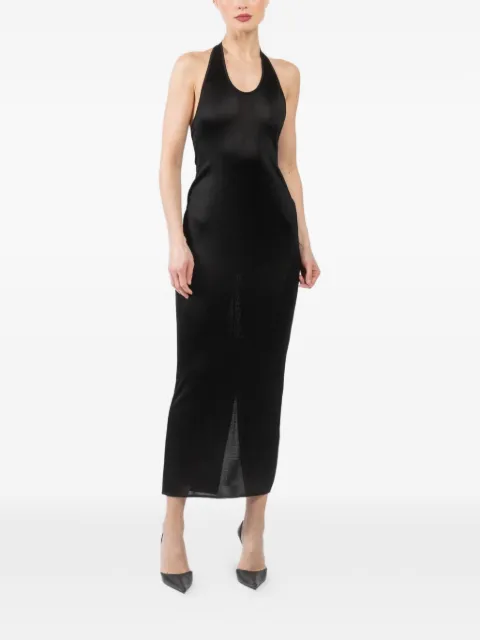 La Galpa Aziza halterneck maxi dress