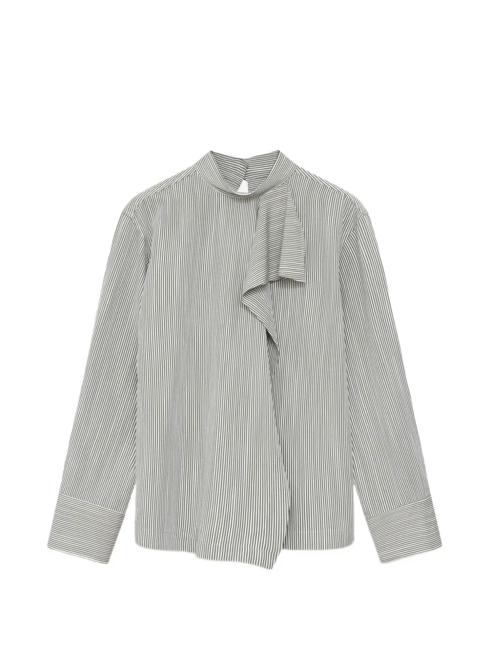 Margaux Lonnberg Beck striped ruffled shirt - White