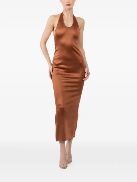 La Galpa Aziza halterneck maxi dress