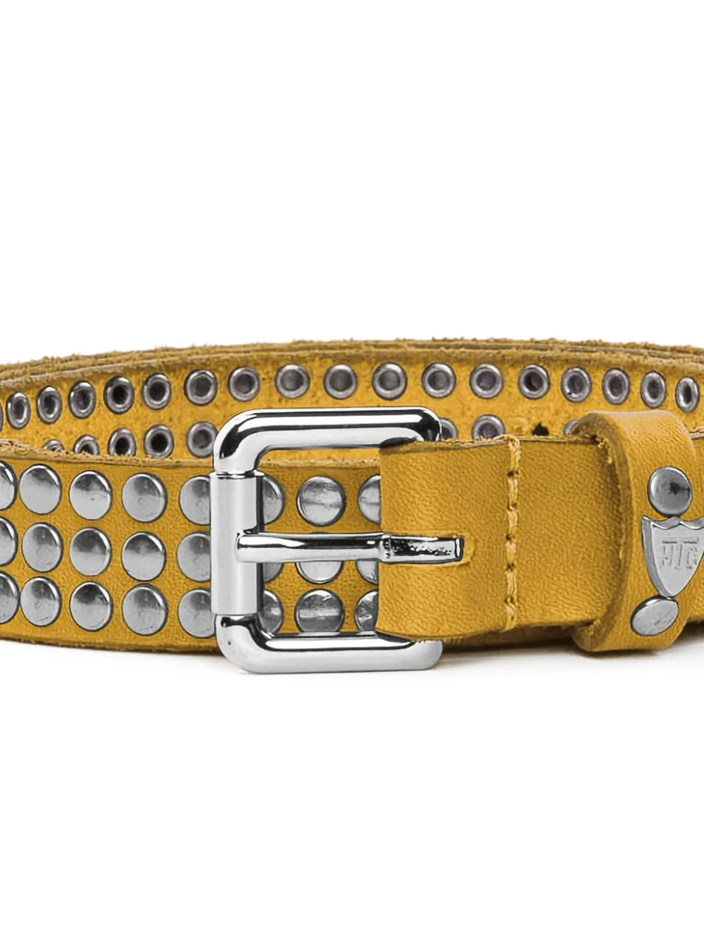 Htc Los Angeles studded belt - Geel