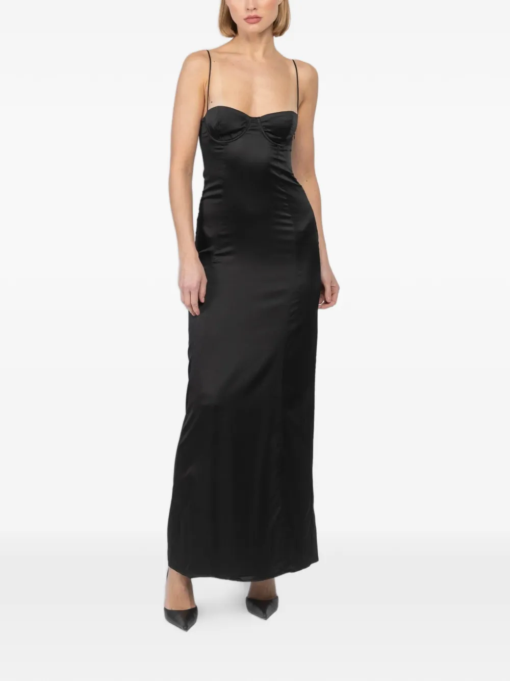 Kiki de Montparnasse bustier maxi dress - Nero