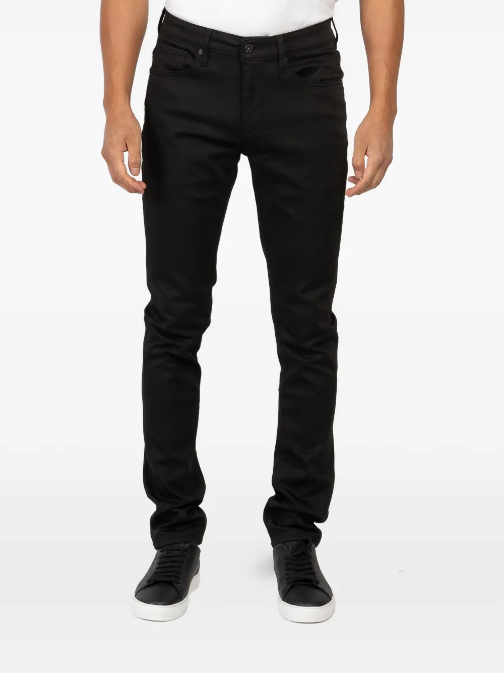 JUDE DENIM five-pockets slim jeans - Nero