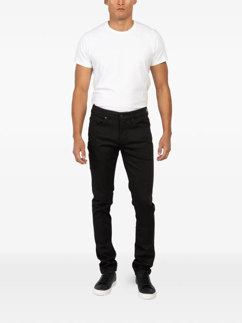 JUDE DENIM five-pockets slim jeans - Zwart