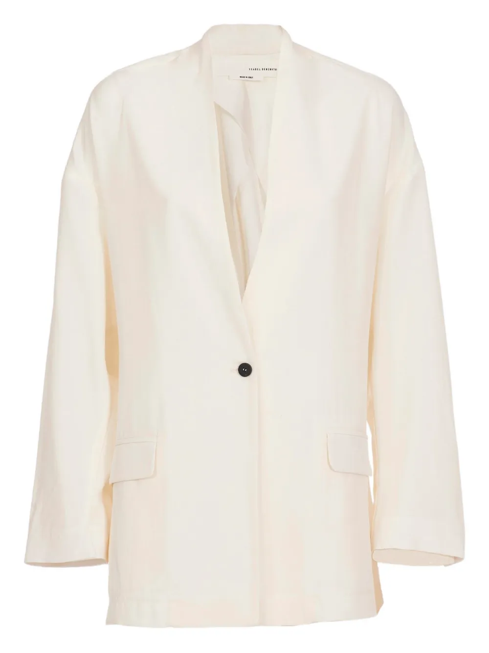 Isabel Benenato back-detail single-Breasted jacket - Toni neutri