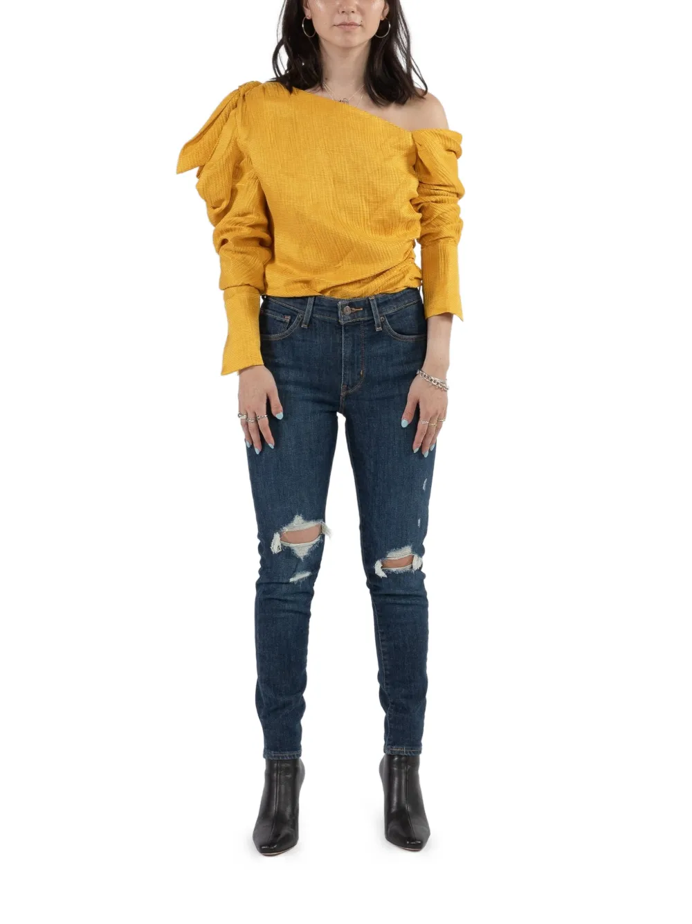 Hellessy Phacelia asymmetric knot top - Geel