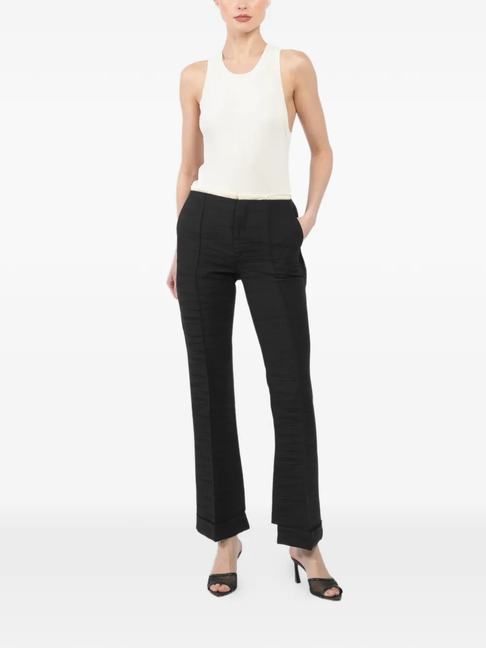 IBRIGU Haori cuffed trousers - Zwart