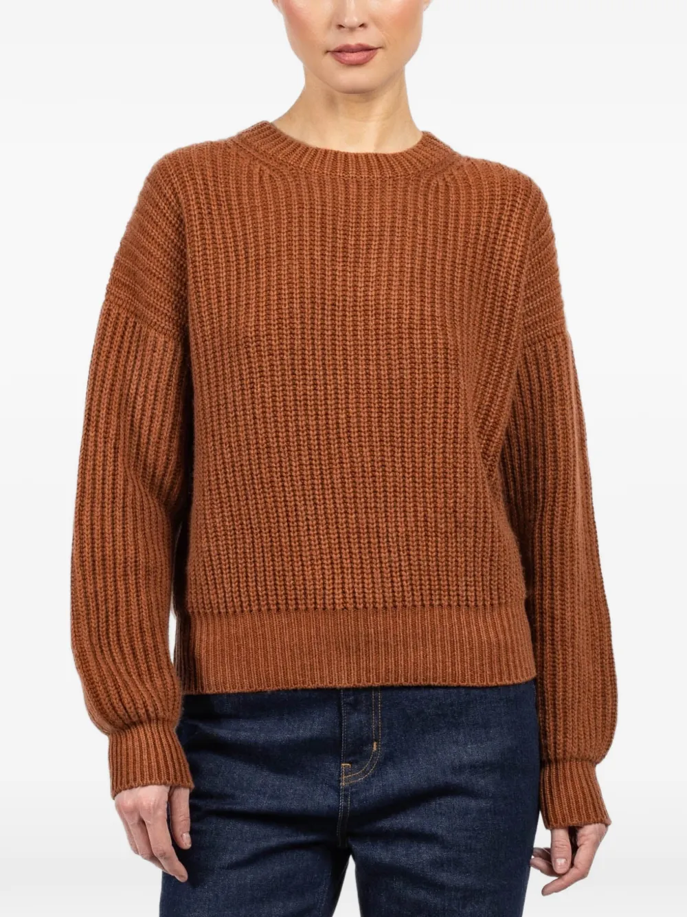 Iris Von Arnim Avelina ribbed sweater - Brown
