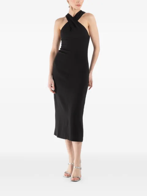 Kallmeyer cross-neck dress