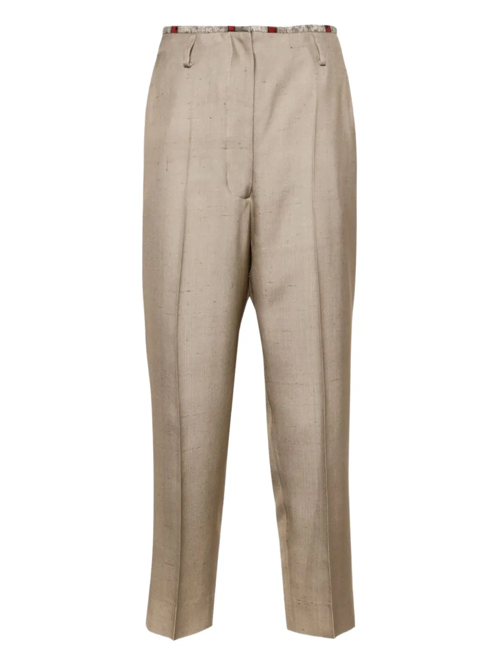 IBRIGU silk trousers - Nude
