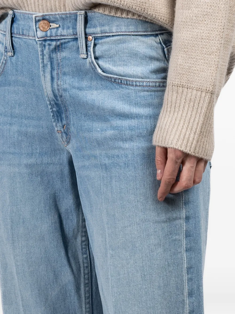 MOTHER Bookie Sneak pocket denim jeans Blauw