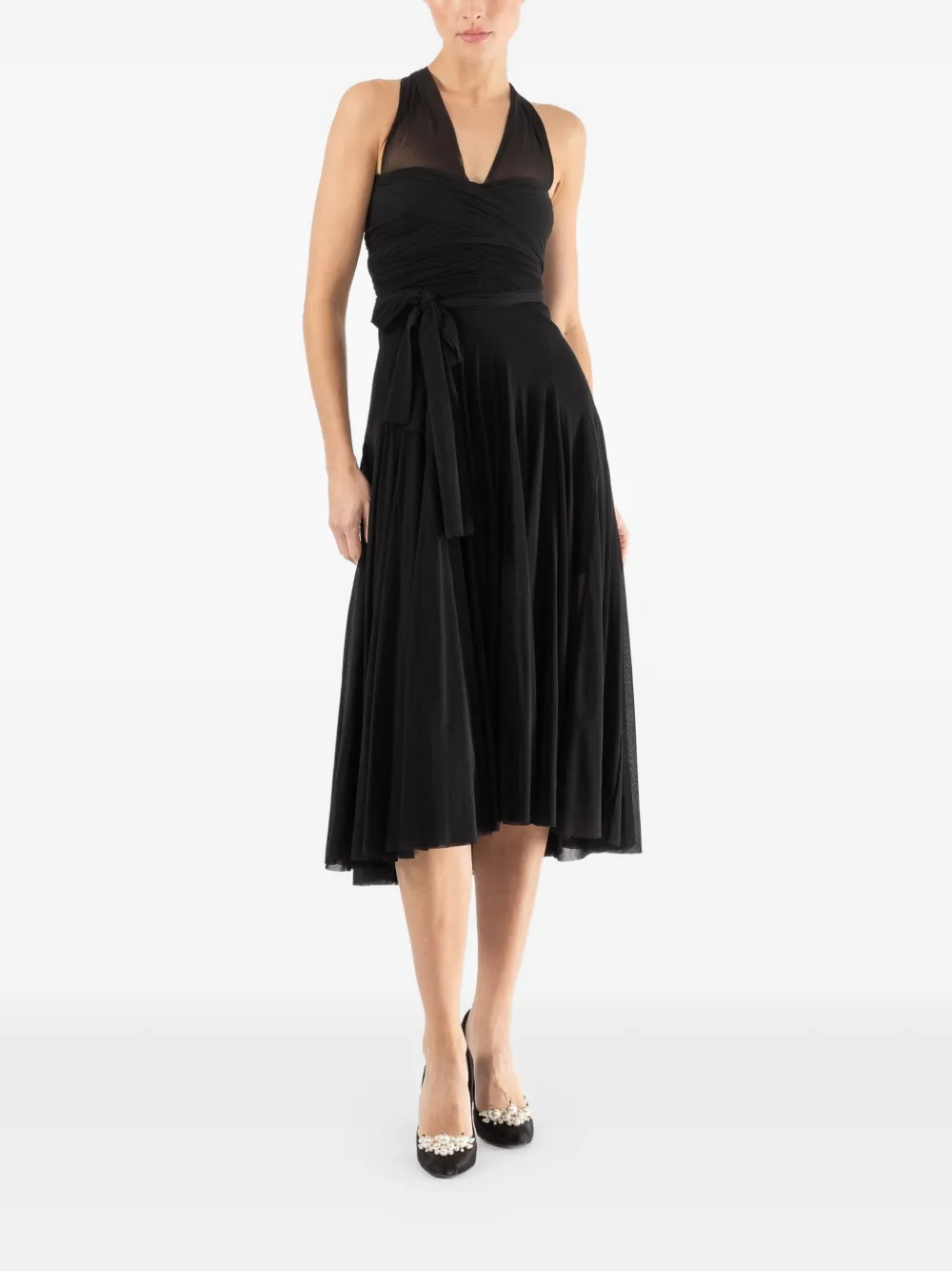 Philosophy Di Lorenzo Serafini short-sleeve midi dress - Nero