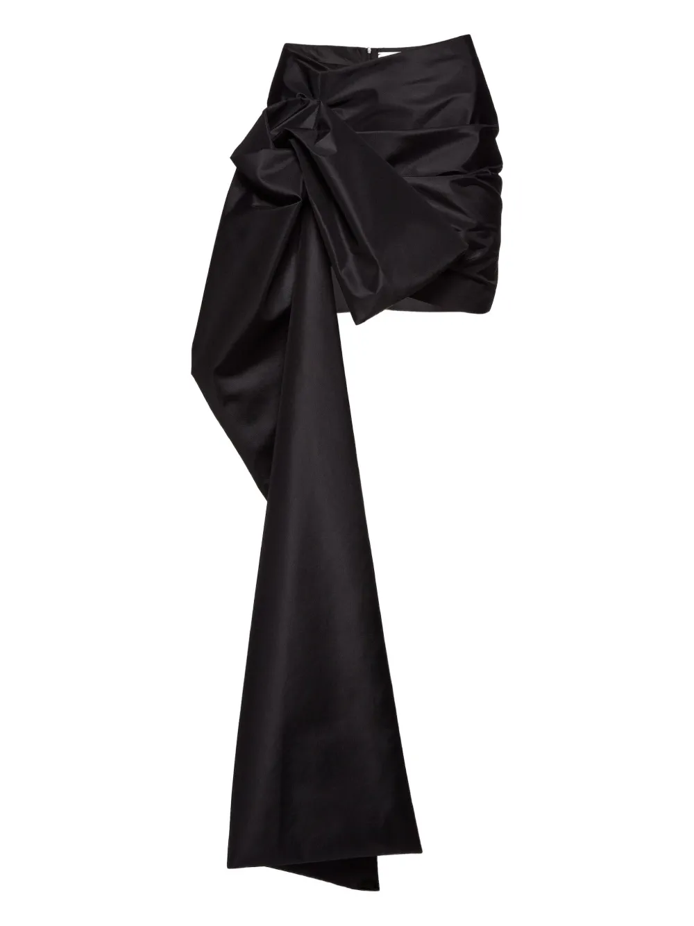 Magda Butrym bow draped mini skirt - Schwarz