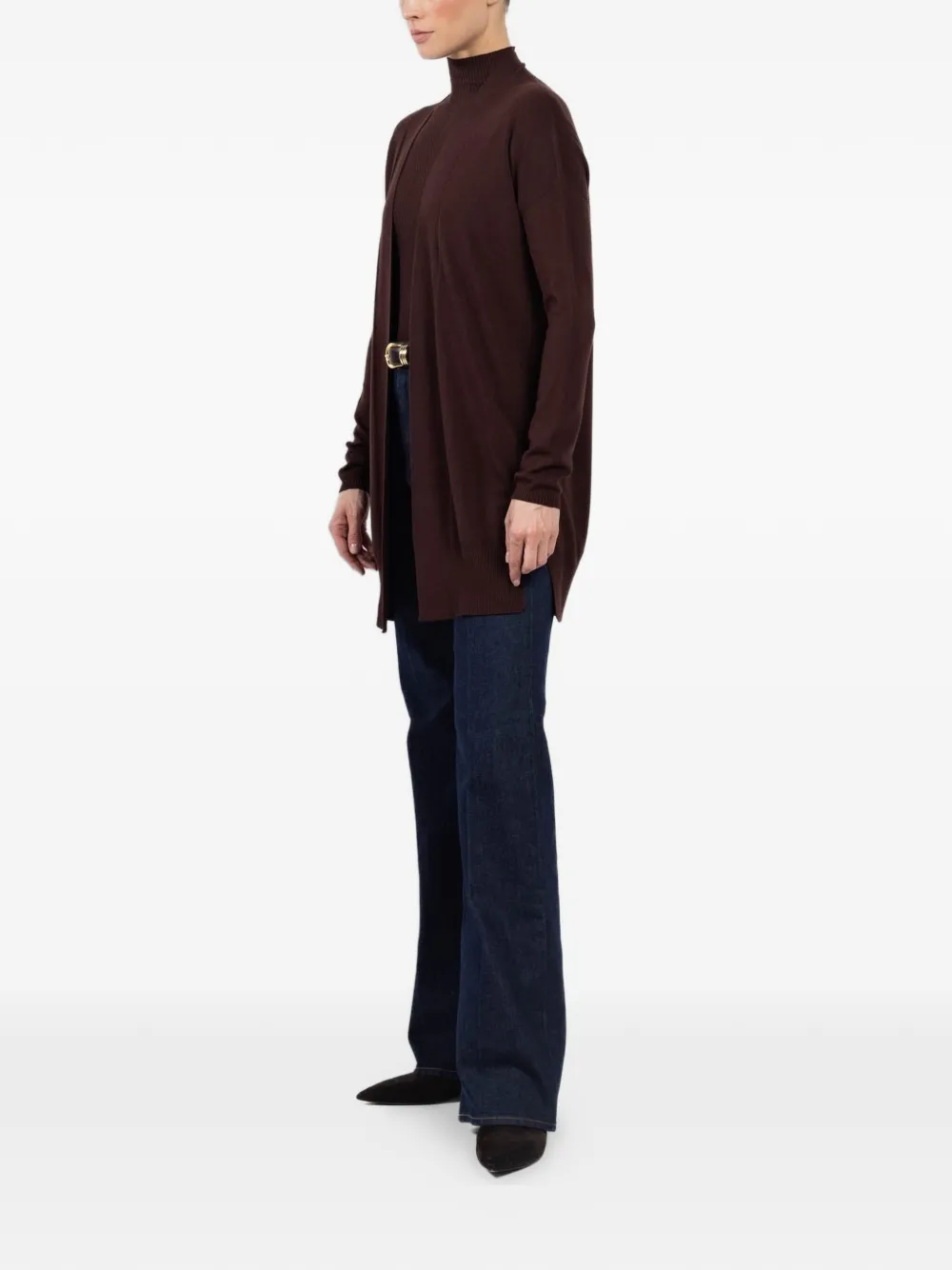  Kontatto Open-front Cardigan - Red 