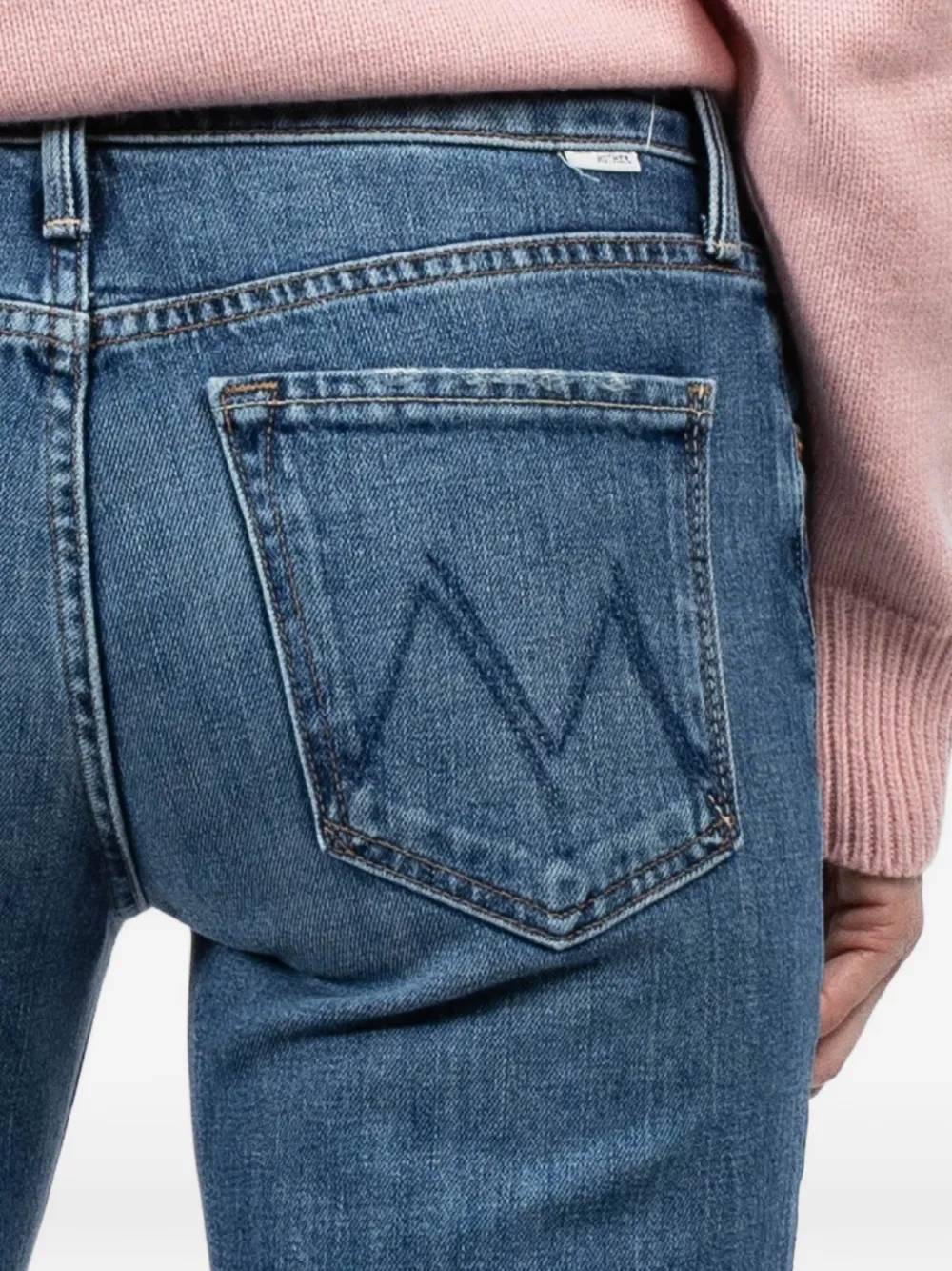 MOTHER Cropped jeans Blauw