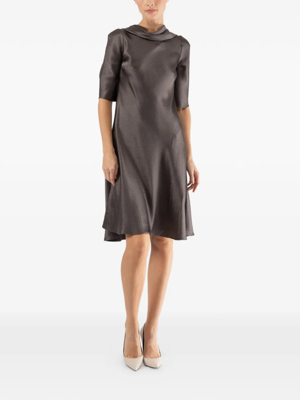 Peter Cohen Vic short-sleeve mini dress - Grijs