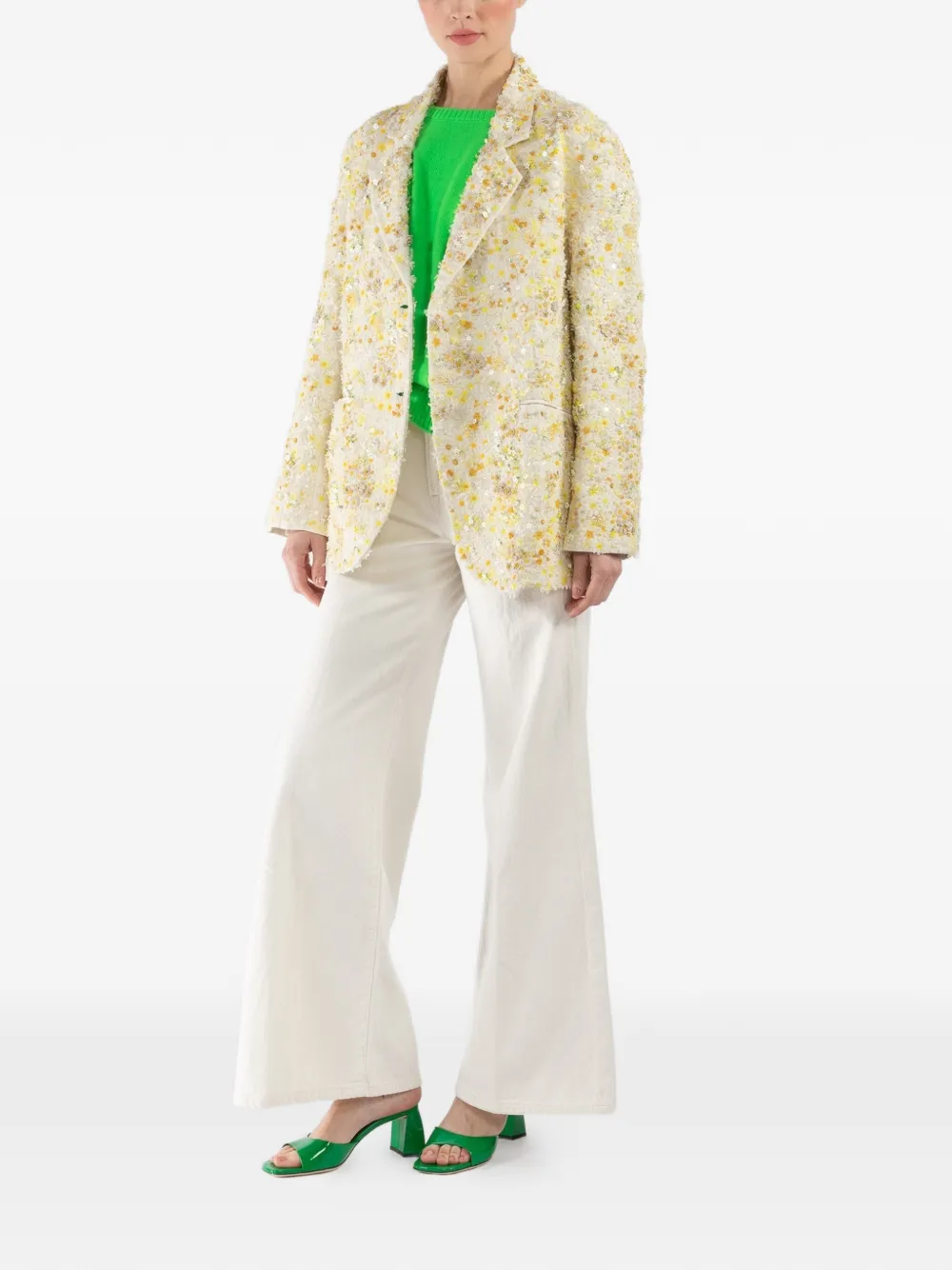  Pero Sequinned Blazer - Neutrals 