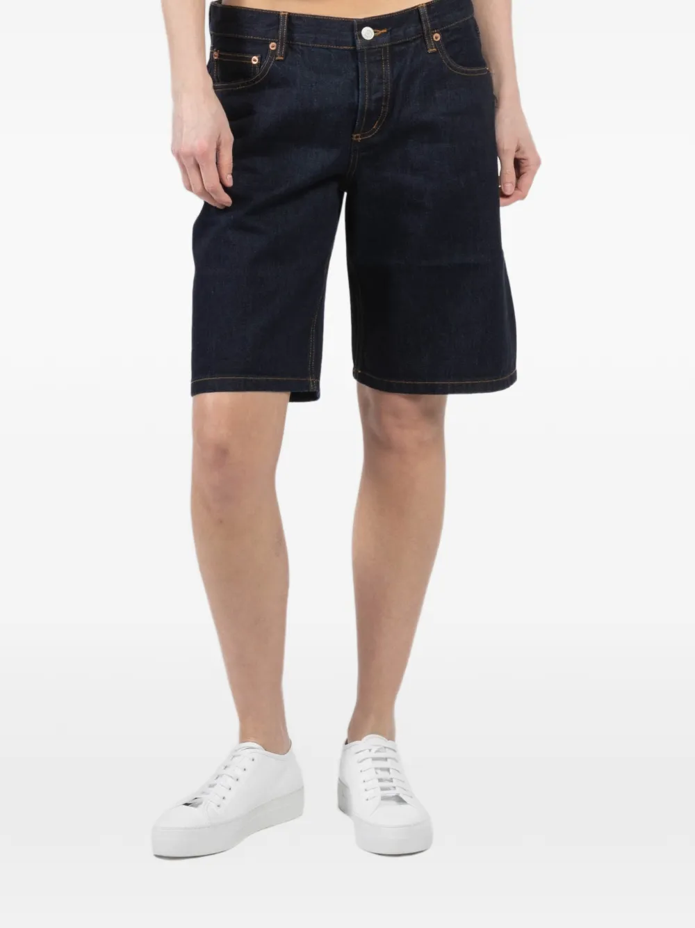Still Here pocket denim shorts - Blu