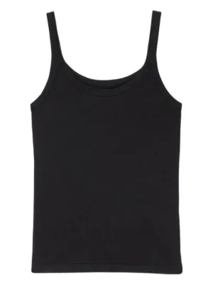 MM6 Maison Margiela strap-detail Tank Top | Black | FARFETCH