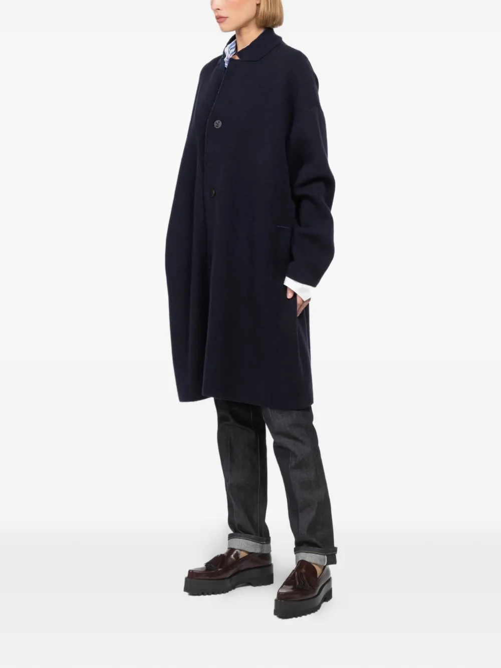  Oyuna Storm Relaxed-fit Coat - Blue 