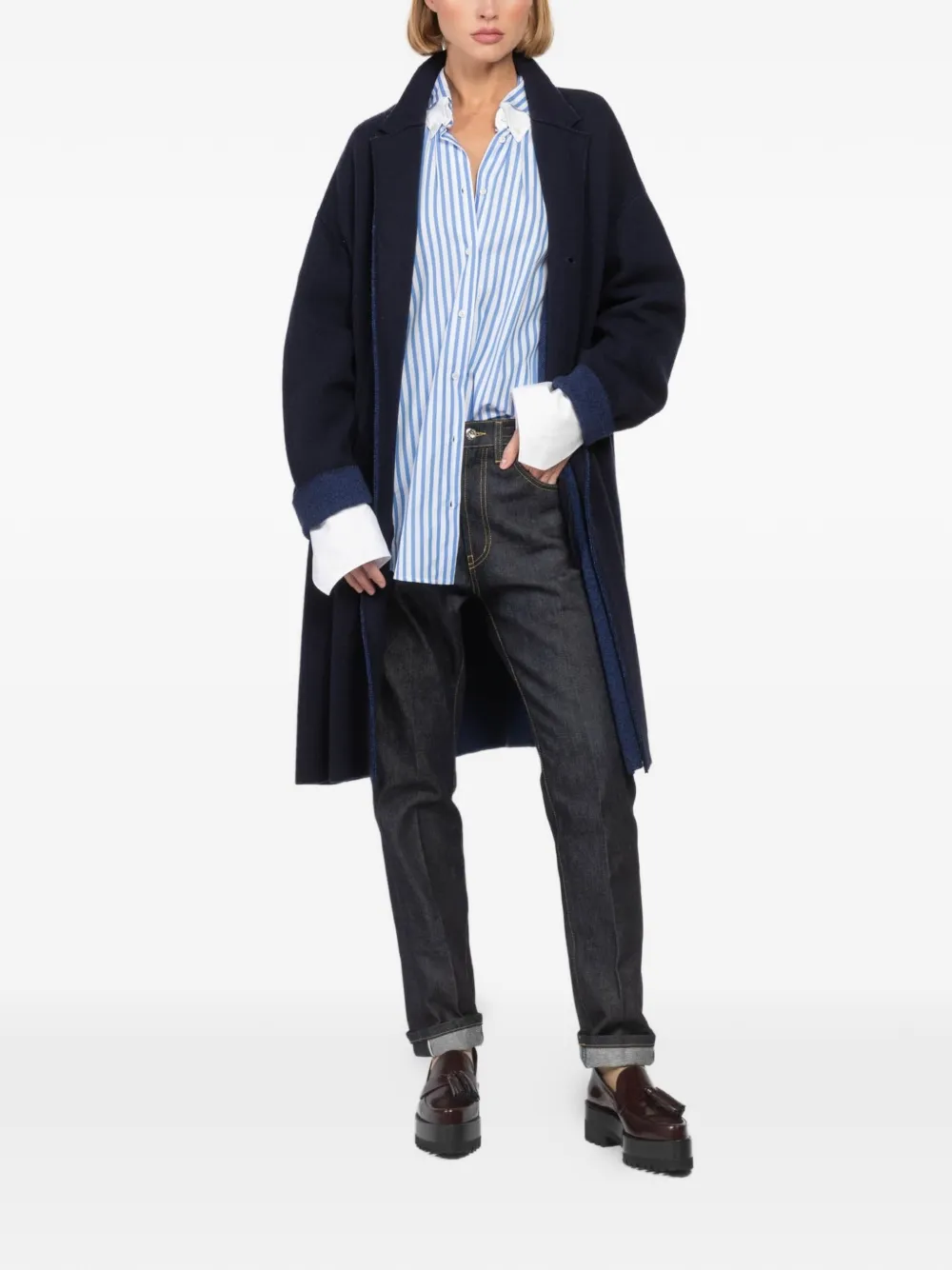 Oyuna Storm relaxed-fit coat - Blauw