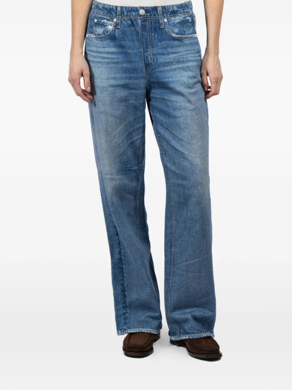 rag & bone distressed jeans - Blu