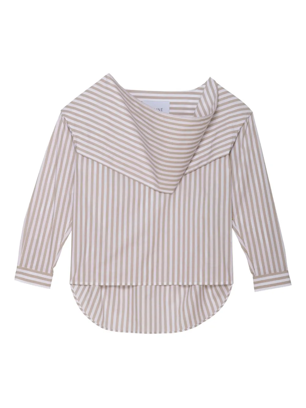 T. LINE Margaux striped shirt - Toni neutri