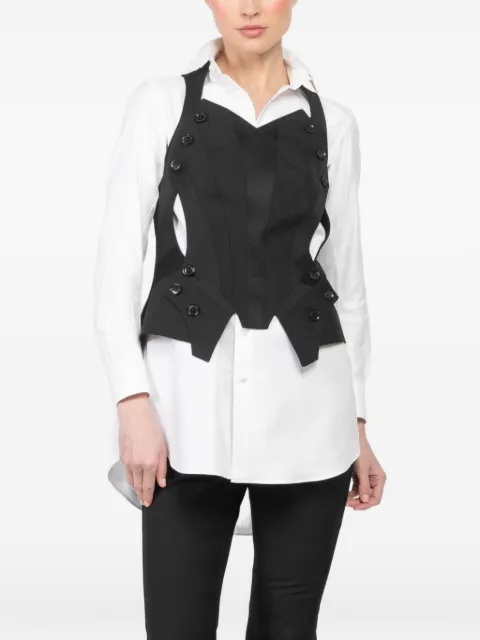 Shiro Sakai buttoned neo vest