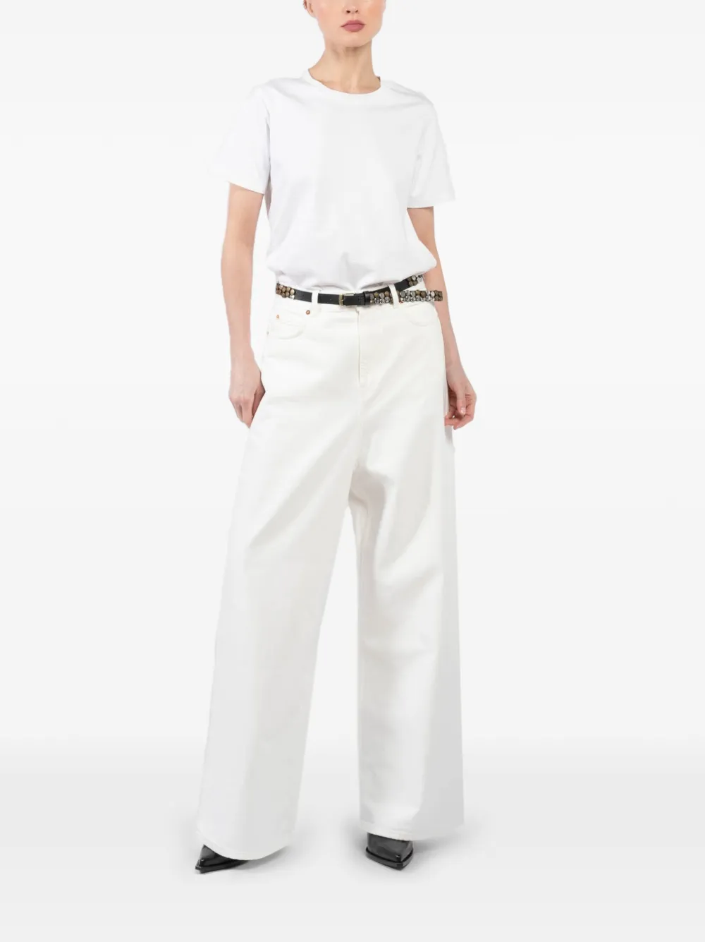 Teurn Studios cotton jeans - Wit