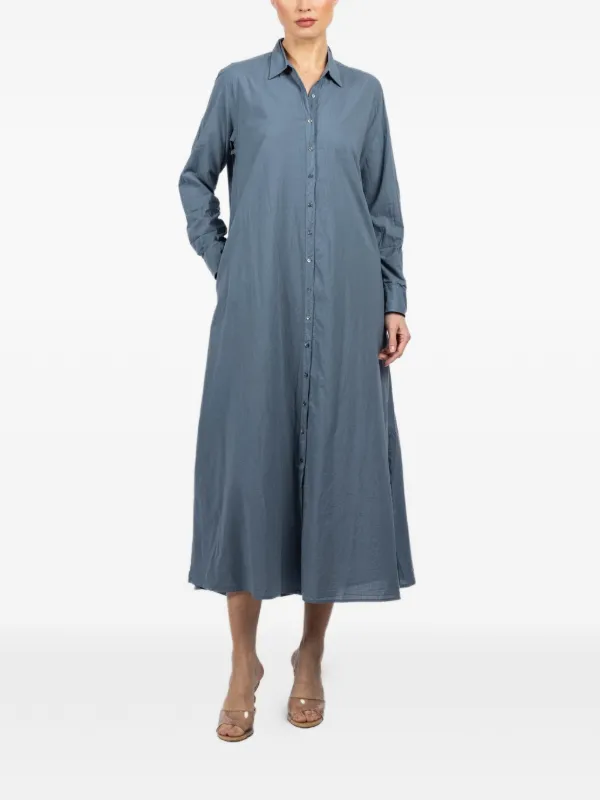 Xirena Boden Midi Shirt Dress - Blue