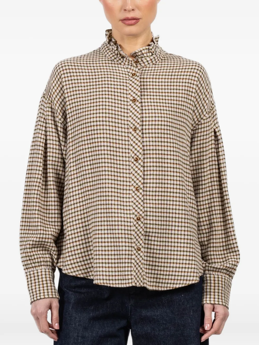 Xirena Jensen check-pattern shirt - Toni neutri