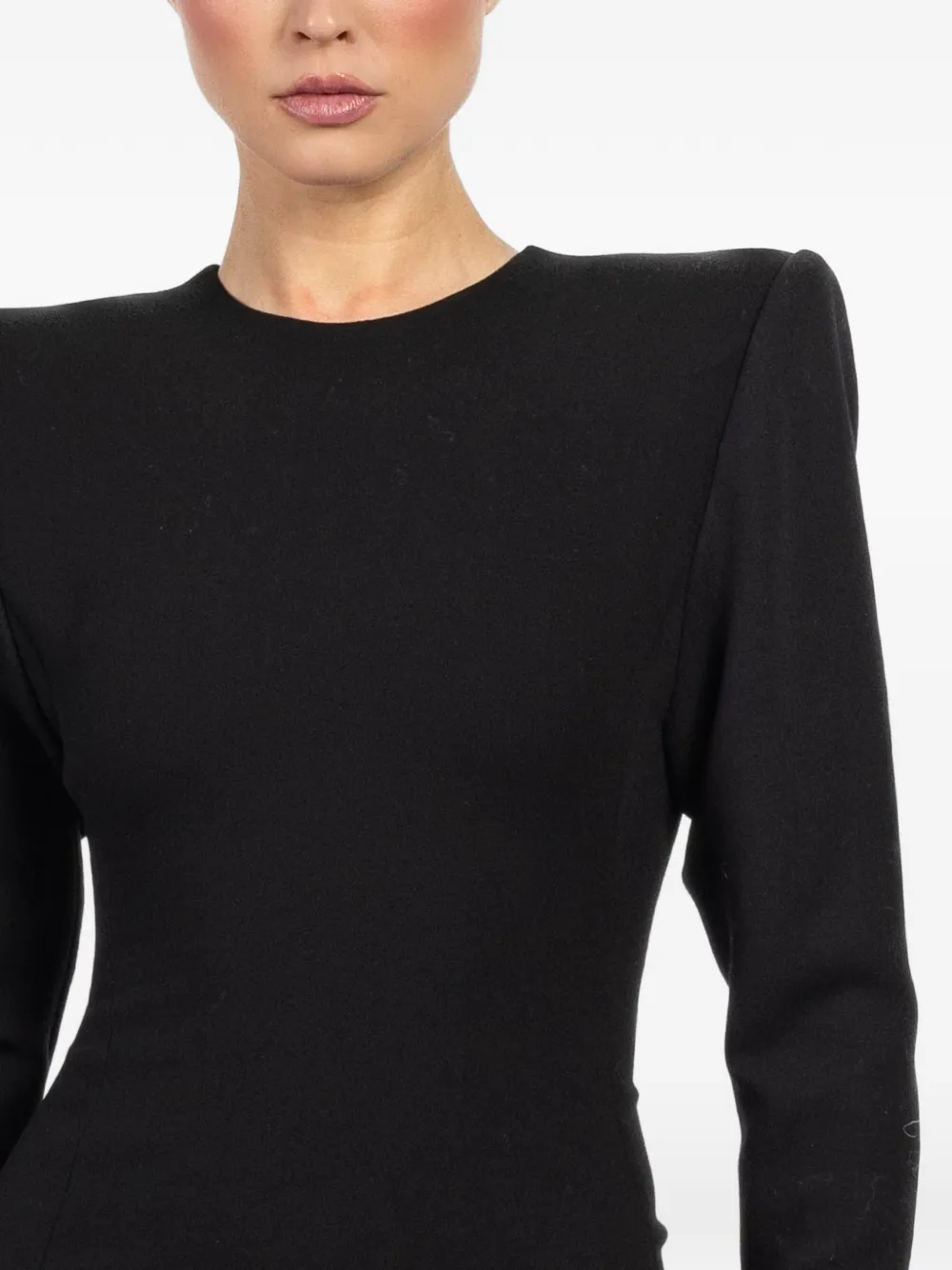 Shoulder-Pad Maxi Dress