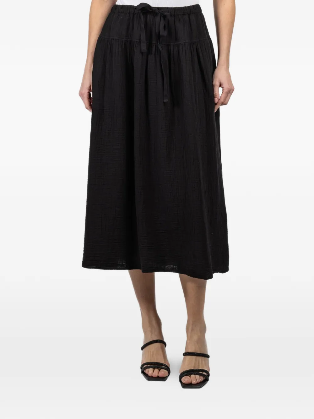Xirena tie-waist midi skirt - Nero