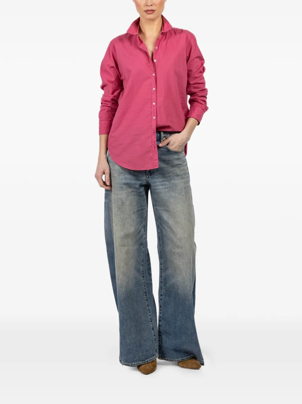 Xirena Beau buttoned shirt - Roze