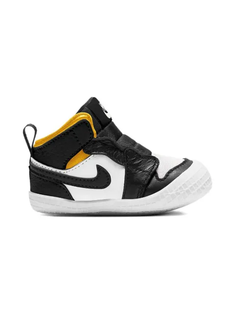 Jordan Kids 1 Crib leather sneakers