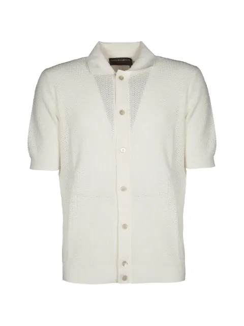 Filippo De Laurentiis open-knit short-sleeves shirt