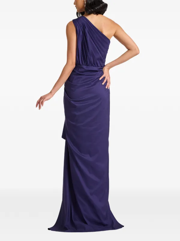 green emerald velvet dress Tadashi Shoji CHU25415L Long Blouson Pleated Formal Evening Dress  The  Dress Outlet