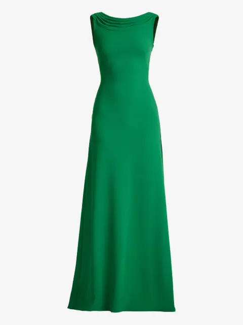 Tadashi Shoji Abito lungo con scollo a scialle