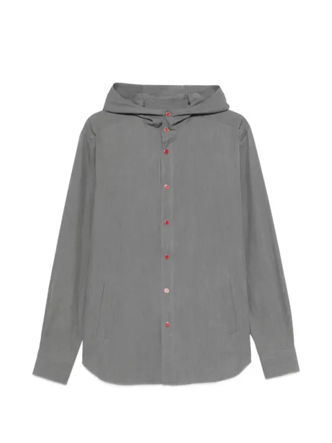 Kiton hooded buttoned shirt