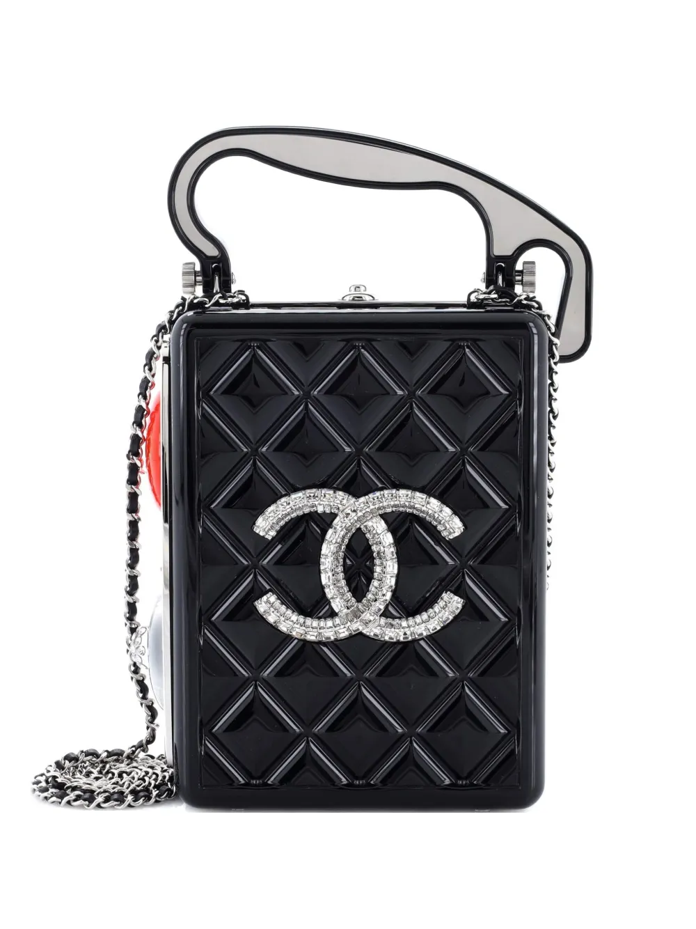 CHANEL Pre-Owned Traffic Light Minaudiere Resin with Metal and Crystals shoulder bag - Nero