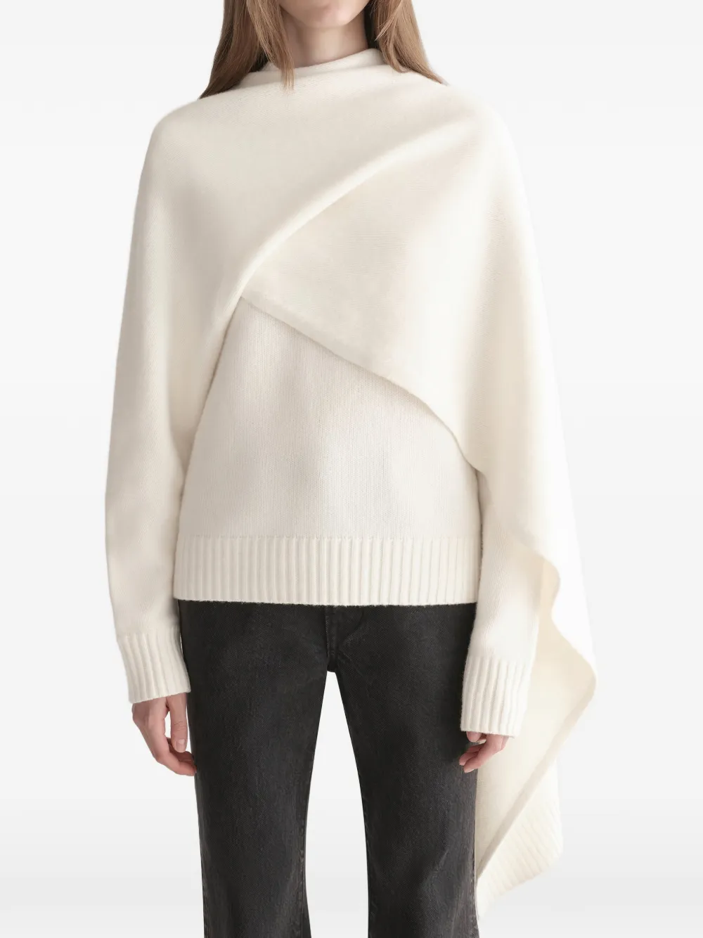 A.L.C. Davin draped sweater - Neutrals
