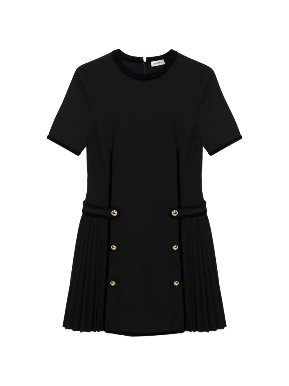 Simkhai Doria pleated mini dress - Nero