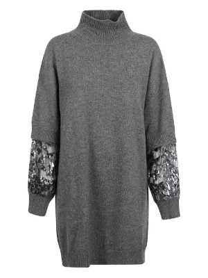 fabiana filippi sequin embellished knitted dress Fabiana Filippi Sequinned Midi Dress In Silver - 60% Off