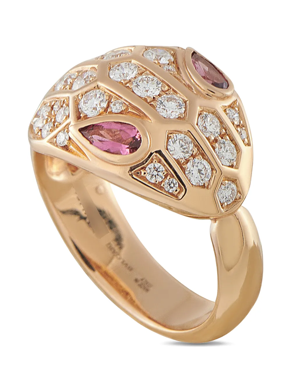 Bvlgari Pre-Owned Serpenti Seduttori diamond rubellite ring - Rosa