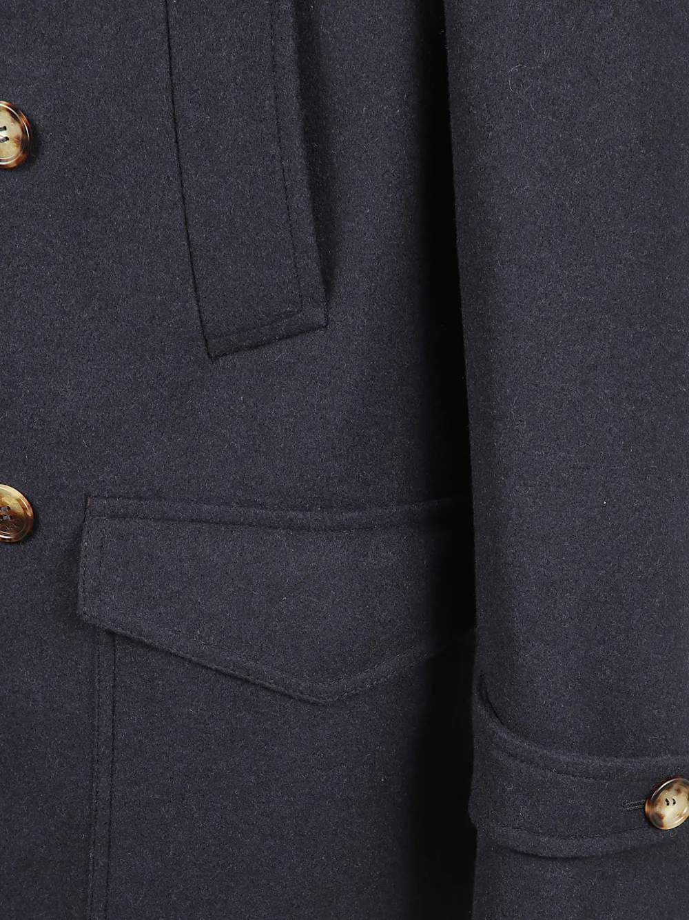  Brunello Cucinelli Double-breasted Button Coat - Blue 