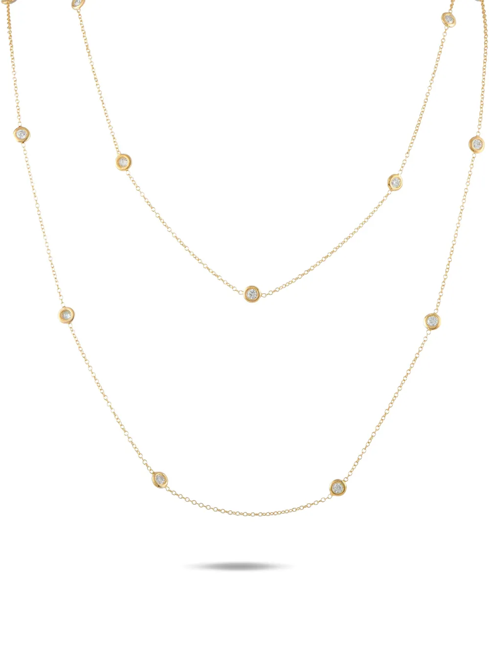 LB Exclusive diamond yellow gold necklace - Oro