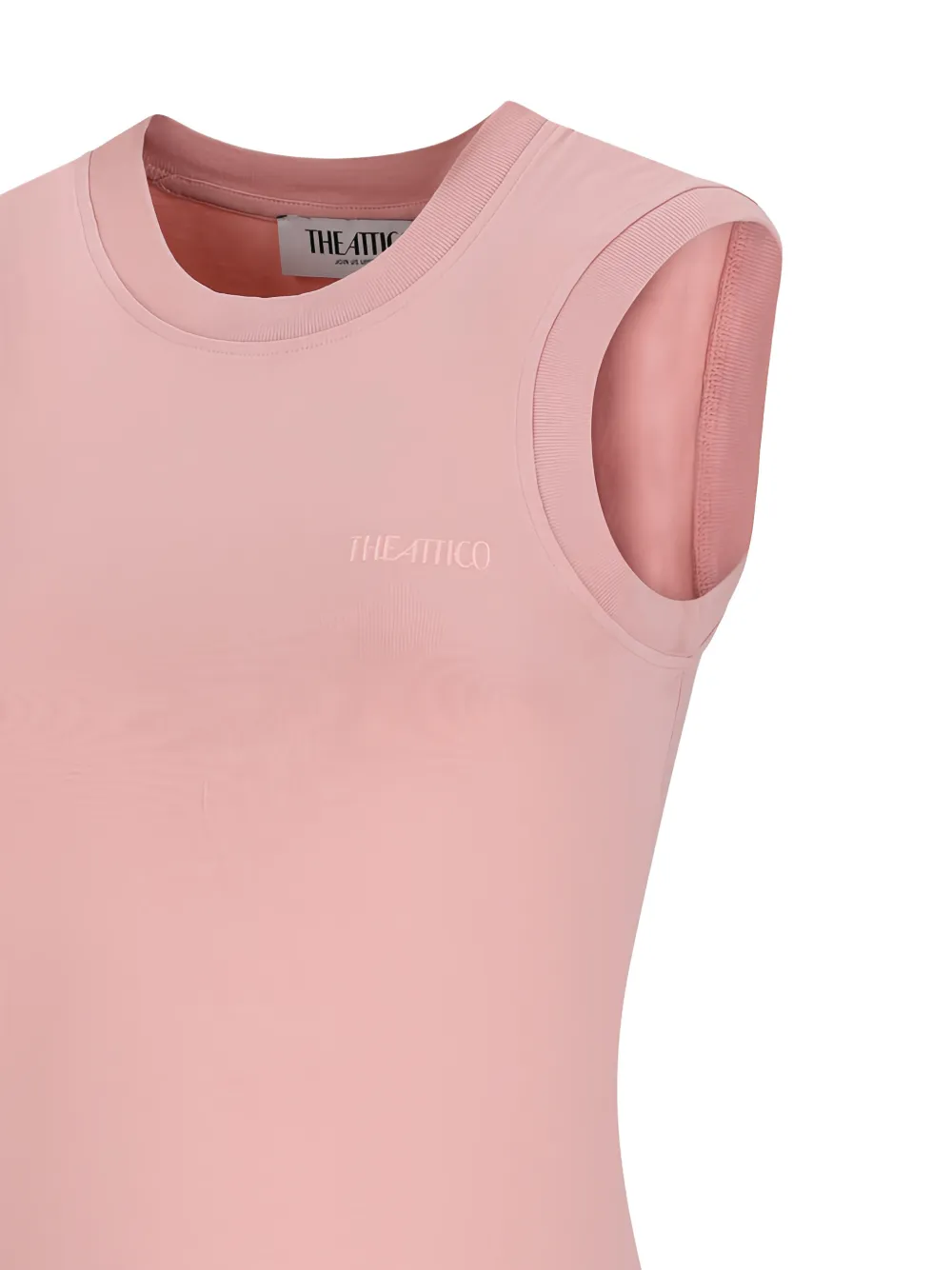The Attico Reese tanktop met geborduurd logo Roze
