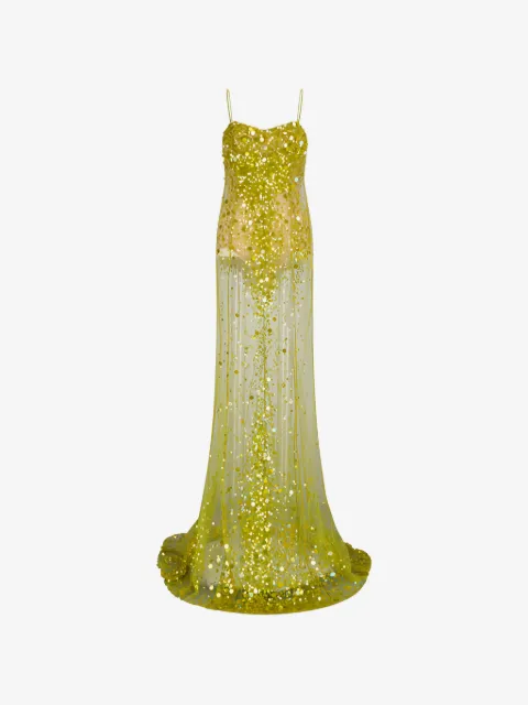 The Attico sequinned tulle gown
